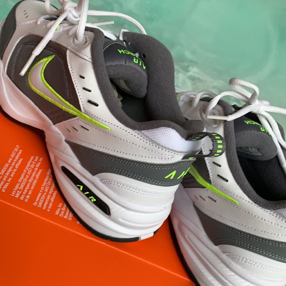 NIKE AIR MONARCH IV WHITE/WHITE-COOL GREY MENS - Picture 14 of 15